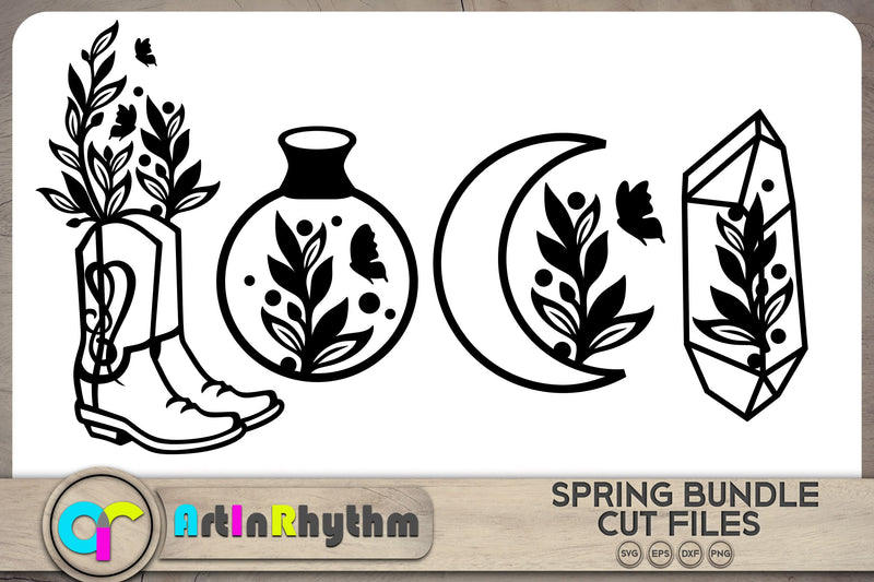 Spring flowers SVG bundle - So Fontsy