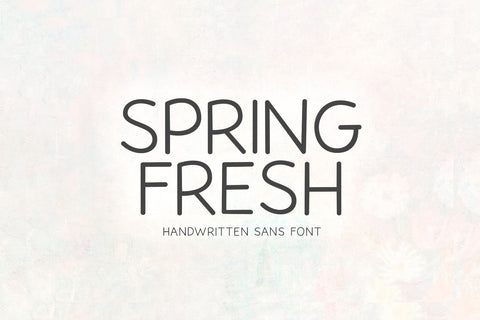 Spring Fresh - Handwritten Sans Font Font KA Designs 