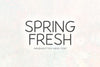 Spring Fresh - Handwritten Sans Font - So Fontsy