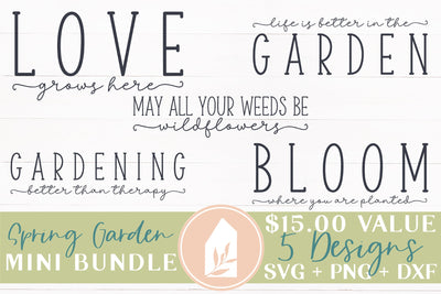 Spring Garden Sign Mini Bundle SVG LilleJuniper 