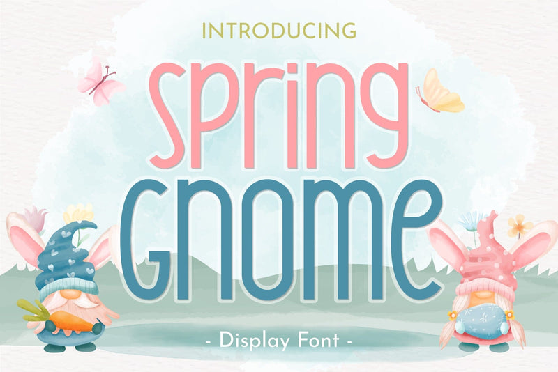 Spring Gnome Font Font Fox7 By Rattana 