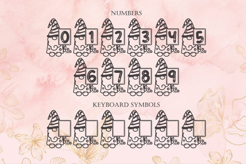 Spring Gnome Monogram Font Dm Letter Studio 