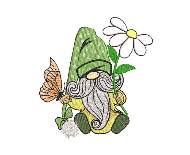 Spring gnomes embroidery designs, holiday embroidery designs, 4 sizes, Instant download Embroidery/Applique DESIGNS ArtEMByNatalia 