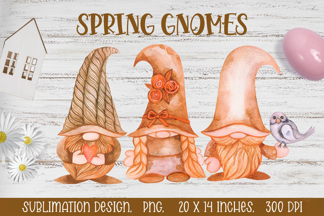 Spring Gnomes Sublimation. Sublimation KsenyaArt 