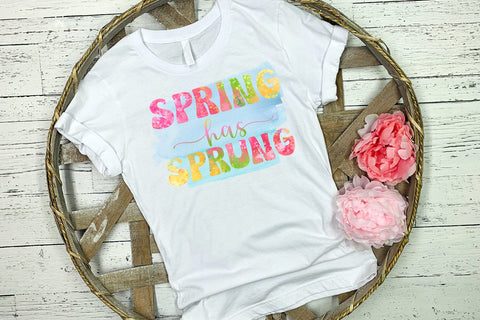 Spring Has Sprung I Spring Sublimation I Spring Quotes PNG Sublimation Happy Printables Club 