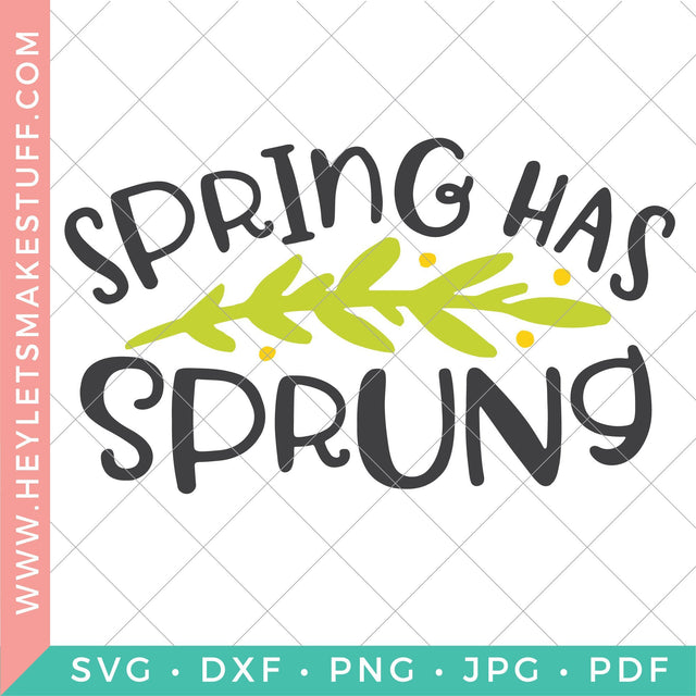 Spring Has Sprung SVG Hey Let's Make Stuff 