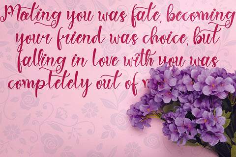 Spring Heart Font Prasetya Letter 