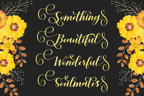 Spring Hearts Font Rotterlab studio 