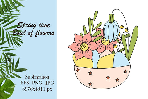 Spring illustration - sublimation png Sublimation LuckyTurtleArt 