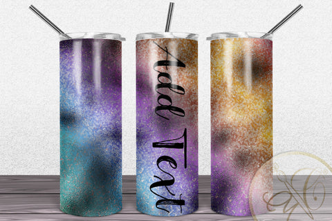 Spring Iridescent 20oz Skinny Tumbler Sublimation | Add your own Text Sublimation Marlene Campos 