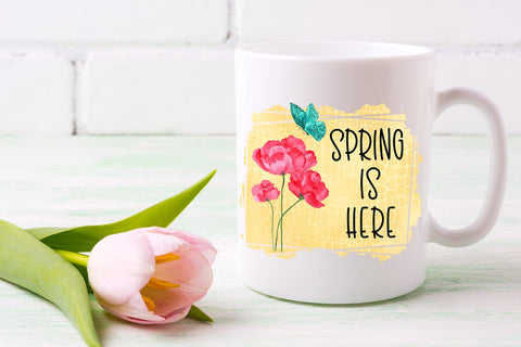 Spring is Here Spring Sublimation Design Sublimation Happy Printables Club 