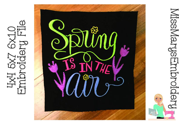 Spring Is in the Air Embroidery Embroidery/Applique MissMarysEmbroidery 