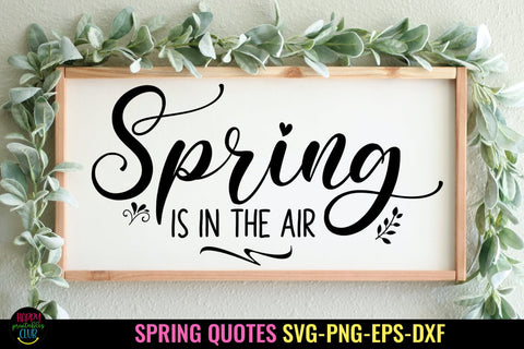 Spring Is In The Air I Spring Door Sign SVG I Spring Sign SVG Happy Printables Club 