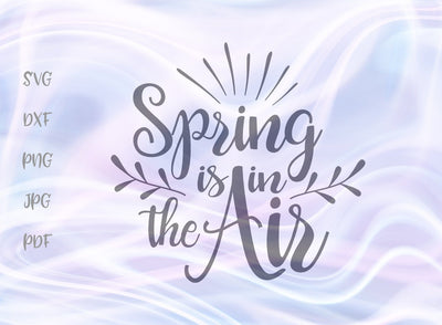 Spring is in The Air SVG, PNG, DXF, PDF, JPG SVG Digitals by Hanna 
