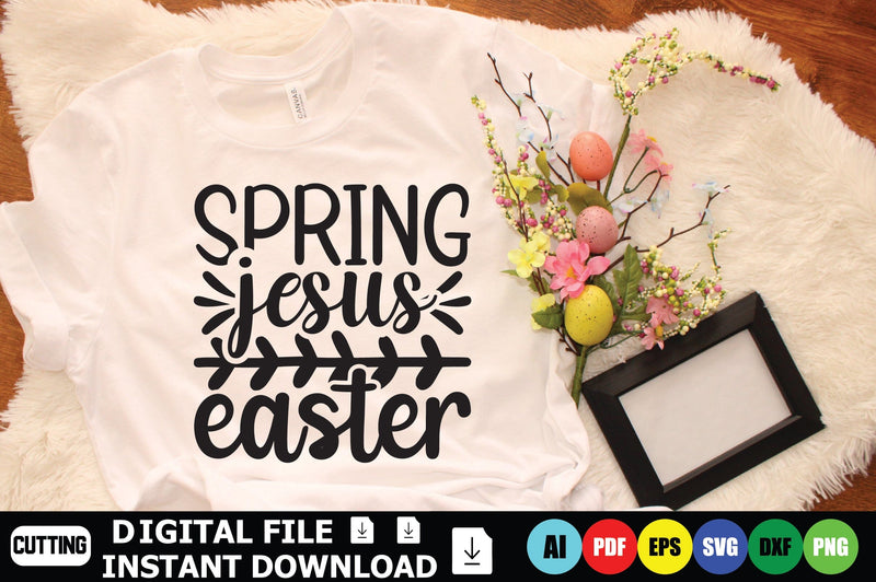 Spring Jesus Easter SVG Shahin alam 