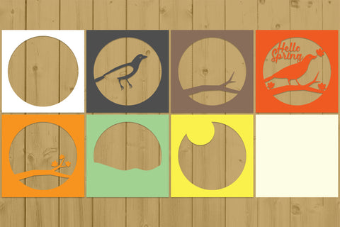 Spring Layered Papercut 10 svg eps png ai pdf 3D Paper zafrans studio 