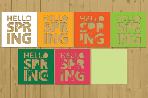 Spring Layered Papercut 4 svg eps png ai pdf 3D Paper zafrans studio 