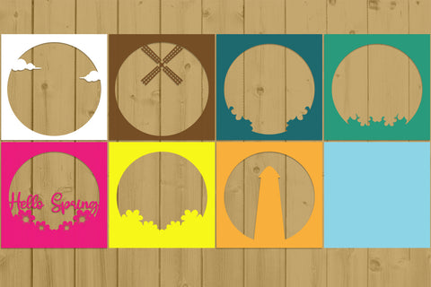 Spring Layered Papercut 9 svg eps png ai pdf 3D Paper zafrans studio 