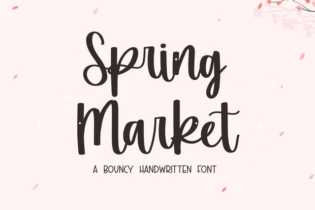 Spring Market Font Mozarella 