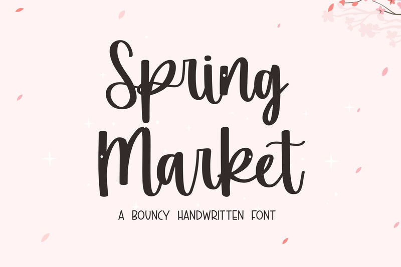 Spring Market Font Mozarella 