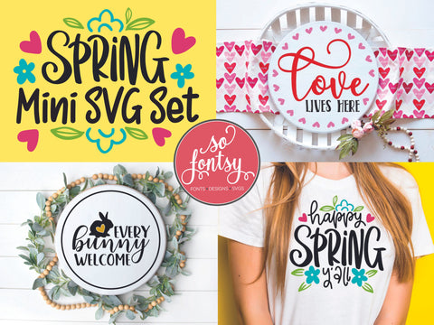 Spring Mini SVG Set SVG So Fontsy Design Shop 