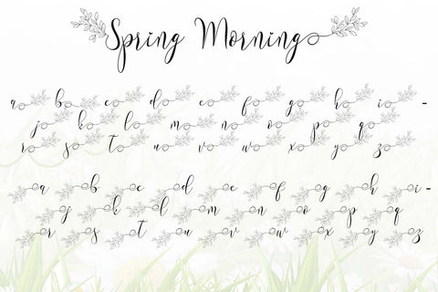 Spring Morning Font Prasetya Letter 