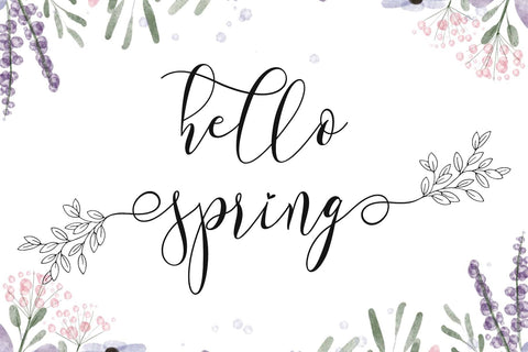 Spring Morning Font Prasetya Letter 