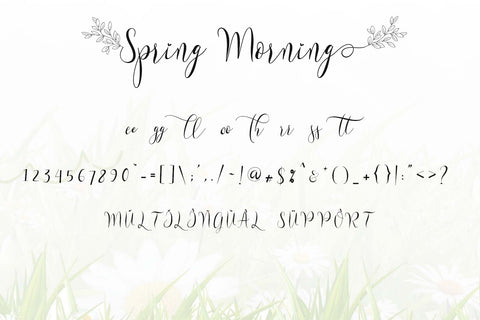 Spring Morning Font Prasetya Letter 