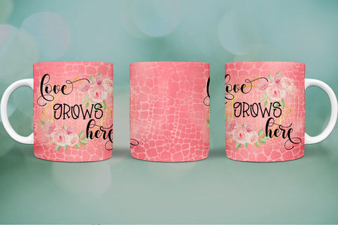 Spring Mug Wrap Sublimation I Spring Mugs PNG I Mug Wraps Sublimation Happy Printables Club 