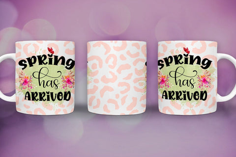Spring Mug Wrap Sublimation I Spring Mugs PNG I Mug Wraps Sublimation Happy Printables Club 