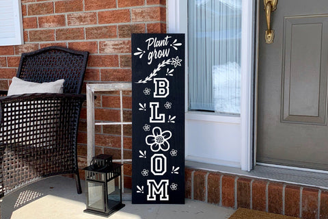Spring Porch Sign SVG - Plant Grow Bloom - Spring Quotes SVG SVG CraftLabSVG 