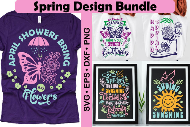 Spring Quotes SVG bundle, farmhouse Designs SVG Paper Switch 