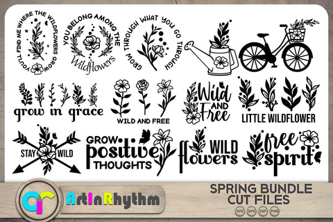 Spring Quotes SVG bundle SVG Artinrhythm shop 