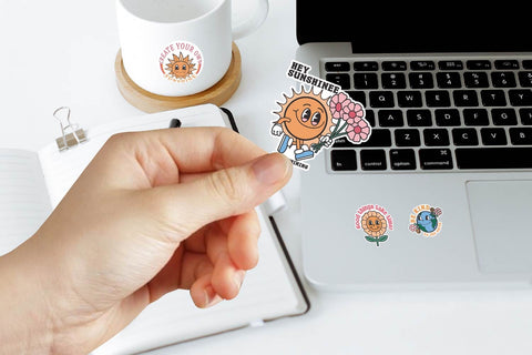 Spring retro bundles sticker printable SVG dadan_pm 