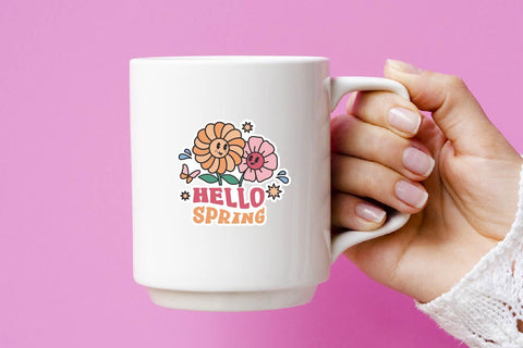 Spring retro bundles sticker printable SVG dadan_pm 