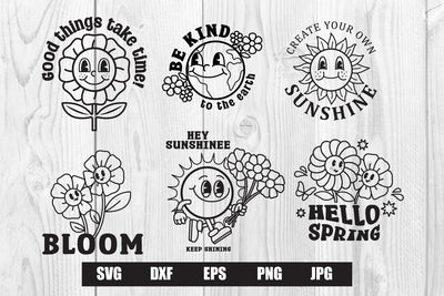 Spring Retro svg Bundle SVG dadan_pm 
