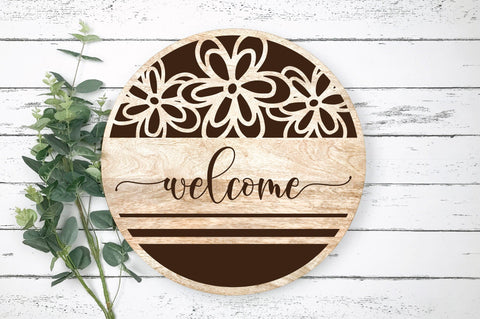 Spring Round Sign Design Bundle - Easter SVG Bundle SVG Old Market 