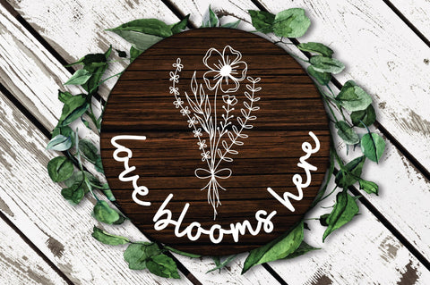 Spring Round Sign Design Bundle - Easter SVG Bundle SVG Old Market 