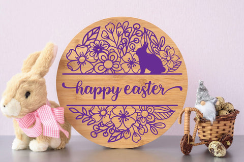 Spring Round Sign Design Bundle - Easter SVG Bundle SVG Old Market 