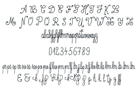 Spring Season script mono line font with decorations Font Illustrator Guru 