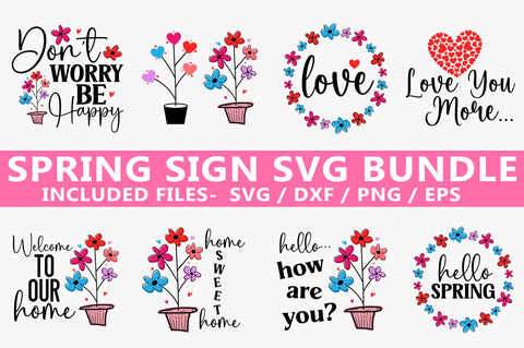 Spring Sign SVG Bundle SVG MD mominul islam 