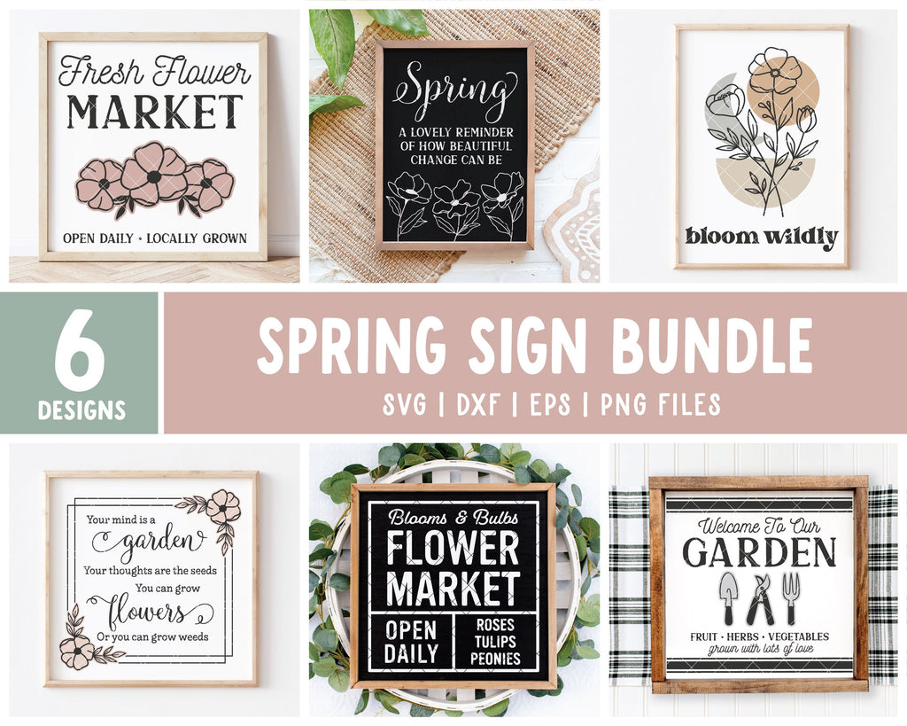 Spring Signs SVG Bundle | - So Fontsy