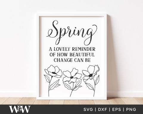 Spring Sign SVG Bundle | Welcome Spring Cut Files SVG Wood And Walt 