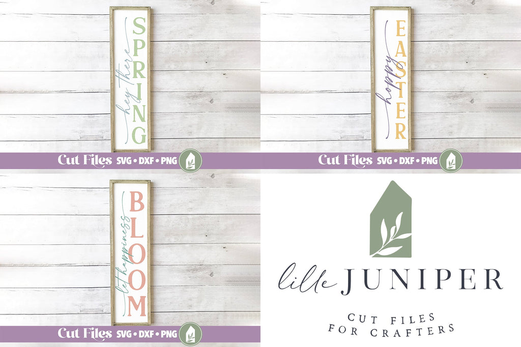 Spring Signs SVG Bundle | Easter Signs SVG Bundle - So Fontsy