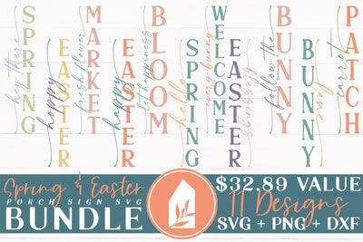 Spring Signs SVG Bundle | Easter Signs SVG Bundle SVG LilleJuniper 