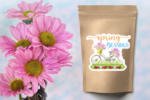 Spring Stickers Bundle I Printable Spring Stickers Pack Sublimation Happy Printables Club 