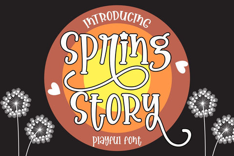 Spring Story Font Supersemar Letter 