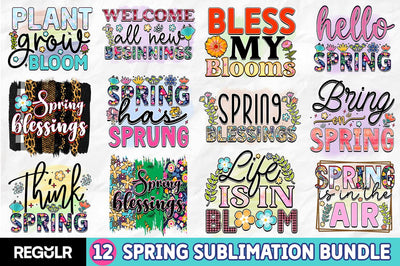 Spring Sublimation Bundle SVG Regulrcrative 