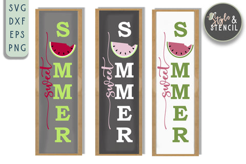 Spring Summer Porch Sign Mini Bundle SVG SVG Style and Stencil 