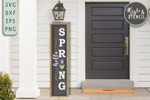 Spring Summer Porch Sign Mini Bundle SVG SVG Style and Stencil 